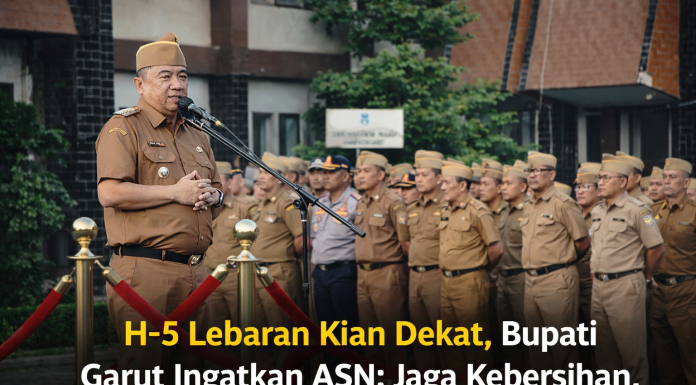 Menuju H-5 Lebaran, Bupati Garut Tegaskan: ASN Jaga Kebersihan Garut dan Jangan Gunakan Kendaraan Dinas untuk Mudik