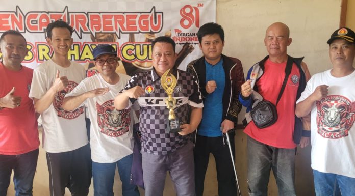 KCAG MENDUNIA Sabet Juara Catur Beregu Toko Mas Rahayu CUP 1 2026